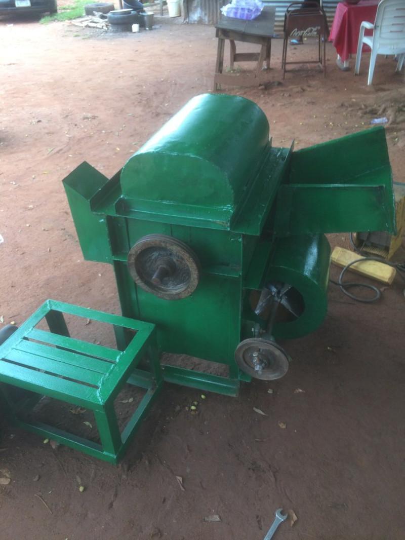 Another treshing machine from our farm machinery tour in Nigeria