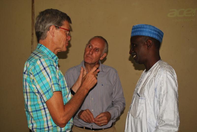 Discussions with colleague Ben and Alhaji Danladi Garba the chairman of TOHFAN