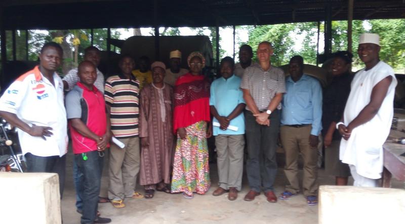 Group photo from our farm machinery tour in Nigeria